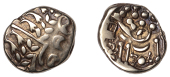 British Iron Age, BELGAE, Uninscribed issues, gold Stater, British B [Chute type], degraded head of Apollo right,...
