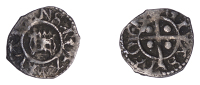 Henry VIII (1509-1547), Second coinage, Farthing, mm. lis, rvtilans rosa, portcullis, rev. deo gracias, long cross,...