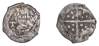 Henry VIII (1509-1547), Second coinage, Halfpenny, York, Abp Wolsey, uncertain mm. (acorn?) on obv. only, tw by...