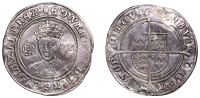 Edward VI (1547-1553), Third Period, Fine issue, Shilling, mm. tun, 5.93g/8h (N 1937; S 2482). Fine, brooch fitting...
