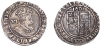James I (1603-1625), Second coinage, Sixpence, 1605, mm. rose, fourth bust, 3.01g/10h (N 2103; S 2658). Good fine,...