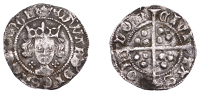 Edward IV (First reign, 1461-1470), Light coinage, Penny, class VII, London, mm. crown on obv. only, quatrefoils by...