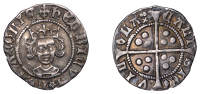 Henry VI (First reign, 1422-1461), Rosette-Mascle/Pinecone-Mascle issue mule, Penny, Calais, mm. cross IIIb on obv.,...