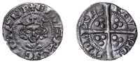 Edward I (1272-1307), Penny, class IVc, Berwick-upon-Tweed, bifoliate crown, pellet on breast, Roman n in dns,...