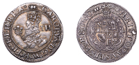 Charles I (1625-1649), Aberystwyth mint, Threepence, mm. book, large plume, pellet stops, 1.48g/3h (Morr. A-2; SCBI...