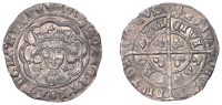 Edward IV (First reign, 1461-1470), Light coinage, Groat, class VII, York, mm. lis, e on breast, quatrefoils by...