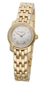 Baume & Mercier. A lady’s gold and diamond-set wristwatch with bracelet, Ref. 65440,  circa 2015.
Movement:...