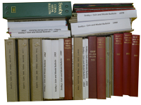 Seaby’s Coin & Medal Bulletin (London), 1952, 1956, 1960, 1967-9, in official red bindings; other issues, 1953-91,...