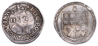 James I (1603-1625), First coinage, Halfgroat, mm. thistle, first bust, 0.91g/12h (N 2076; S 2649). Fine, clear...