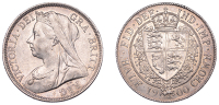 Victoria (1837-1901), Halfcrown, 1900 (ESC 2786; S 3938). Better than extremely fine, toned and residually lustrous 