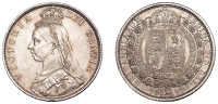 Victoria (1837-1901), Halfcrown, 1887, Jubilee head (ESC 2771; S 3924). Good extremely fine, toned 	 £70-£90
