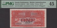 Government of the Straits Settlements, $1, 1 January 1930, serial number P/8 28290, Shelley signature, superb...