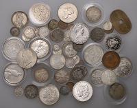 Miscellaneous, USA, Morgan Dollars (6), 1882, 1884, 1885, 1886, 1892O, 1921, others Dollars (3), Half-Dollars (2),...