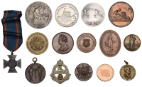 New Veterinary College, Edinburgh, a bronze award medal by A. Kirkwood, named (Practical Chemistry, Session 1888-89,...