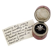 Royal interest: A Frederick, Prince of Wales mourning ring, 1751, the Prince of Wales’s feathers in white enamel...