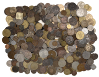 Miscellaneous, Miscellaneous World coins in base metals (approx. 500), various types [Lot]. Varied state	 £120-£150