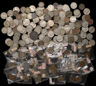 Miscellaneous, USA, miscellaneous early 20th century American coins in base metals (approx. 100), various types...