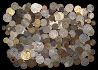 Miscellaneous, Miscellaneous World coins in base metals (approx. 150), various types [Lot]. Varied state	 £100-£150