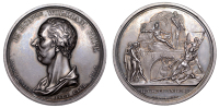 Manchester Pitt Club, 1813, a silver medal by T. Wyon Jr, bust left, rev. allegory of Pitt rousing Genius to resist...