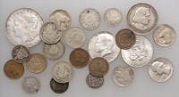 Miscellaneous, USA, Dollar, 1921, Half-Dollar, 1893, Columbia Exposition (KM 110, 117); together with miscellaneous...