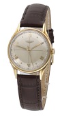 Longines. A gold wristwatch with three-tone dial, Ref. 5859, circa 1948.
Movement: cal. 23M, manual winding, no....