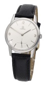 Omega. A stainless steel wristwatch, Ref. 121.001-63, circa 1963.
Movement: cal. 269, manual winding, 17 jewels,...