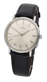 Omega. A stainless steel wristwatch, Ref. 131.019, circa 1964.
Movement: cal. 601, manual winding, 17 jewels, no....