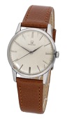 Omega. A stainless steel wristwatch, Ref. 14714-4-SC, circa 1959.
Movement: cal. 285, manual winding, 17 jewels,...