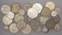 Miscellaneous, AUSTRIA, Franz Joseph I, 20 Kreuzer, 1853a, Vienna (KM 2211); BELGIUM, Albert I, Franc, 1914, French...