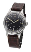 Smiths. A stainless steel Military wristwatch with centre seconds, circa 1969.
Movement: cal. 60464E, manual...