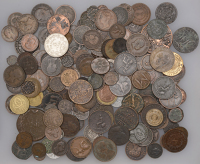 Miscellaneous, Miscellaneous World and some Ancient coins in base metals (approx. 200), various types [Lot]. Varied...