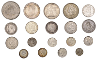 Miscellaneous, BOLIVIA, Republic, Boliviano, 1873pts, 4 Soles, 1853j, Potosi (KM 125, 160); HONDURAS, Republic, 50...
