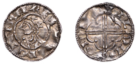 Cnut (1016-1035), Penny, Quatrefoil type, London, Wulfwine, pvl[–]ne lvnd, struck from London dies, 0.99g/3h (BEH...