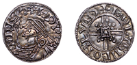 Edward the Confessor (1042-1066), Penny, Quadrilateral type, London, Goldsige, goltsve on lvnd, wireline halo around...