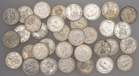 George V, Shillings (16), 1912, 1914, 1918, 1919, 1920, 1923, 1924, 1926, 1927 (2), 1928, 1931, 1933, 1934, 1935,...