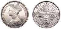 Victoria (1837-1901), Florin, 1870, die 24 (ESC 2870; S 3893). Harshly cleaned, otherwise good fine
	 £60-£80
