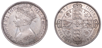 Victoria (1837-1901), Florin, 1873, die 19 (ESC 2879; S 3893). Deep dig to right of queen’s head, otherwise very...