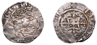 Henry I (1100-1135), Penny, Quadrilateral on Cross Fleury type [BMC XV], London, Lefred, lefr[––]lvn, 1.20g/9h...
