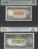 Commonwealth of Australia, 10 Shillings, ND (1961-65), serial number AH/63 901343, Coombs and Wilson signatures,...