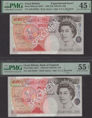 Bank of England, Graham E. A. Kentfield, £50, ND (1994), serial number A20 552891, also an experimental £50,...