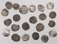 Edward III to Charles I, miscellaneous hammered silver coins (22), all small denominations [lot]. Generally fair to...