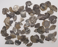 Miscellaneous hammered silver coins (85), various denominations, including cut Farthings (42) [Lot]. Generally poor,...