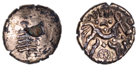 British Iron Age, DOBUNNI, Anted (c. AD 20-43), a contemporary fourrée gold Stater, Anted Rig type, Dobunnic tree...