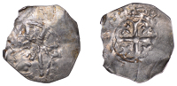 Stephen (1135-1154), Cross Moline type [BMC I], uncertain mint, Godefrei, [––––––] on s, 0.92g/6h...