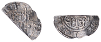 Stephen (1135-1154), Cut Halfpenny, Flag type, York, bust right, holding lance with pennant,  [–]ifne r, rev....
