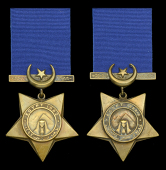Khedive’s Star (2), dated 1882, the reverse impressed ‘79 936’; dated 1884-6, unnamed as issued, nearly very...