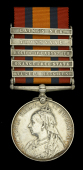 Queen’s South Africa 1899-1902, 5 clasps, Tugela Heights, Orange Free State, Relief of Ladysmith, Transvaal,...