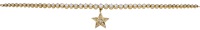 A diamond necklace, the fancy box-link chain leading to graduated brilliant-cut diamonds suspending a star drop set...