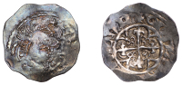Stephen (1135-1154), Penny, Cross and Piles type [BMC VI], London, Godard, godar[d : on : ] lvn, 1.46g/10h (Allen,...