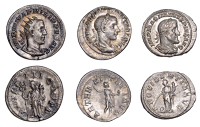 Maximinus I (235-238), Denarius, 235-6, laureate, draped and cuirassed bust right, rev. Providentia, draped,...